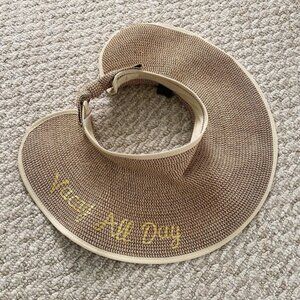 Vacay All Day Straw Visor